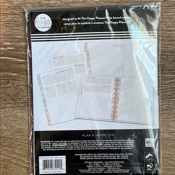 The Happy Planner Wellness Paper Pack with Pastel Accents - Picture 3 of 3